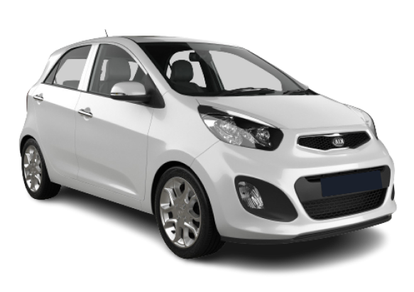 Image of a Kia Picanto, captured from the front right side, showcasing its design and features.