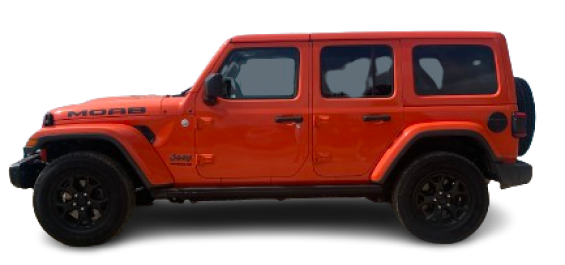Luxe Jeep Wrangler te huur op Bonaire, toont zijn robuuste elegantie.
